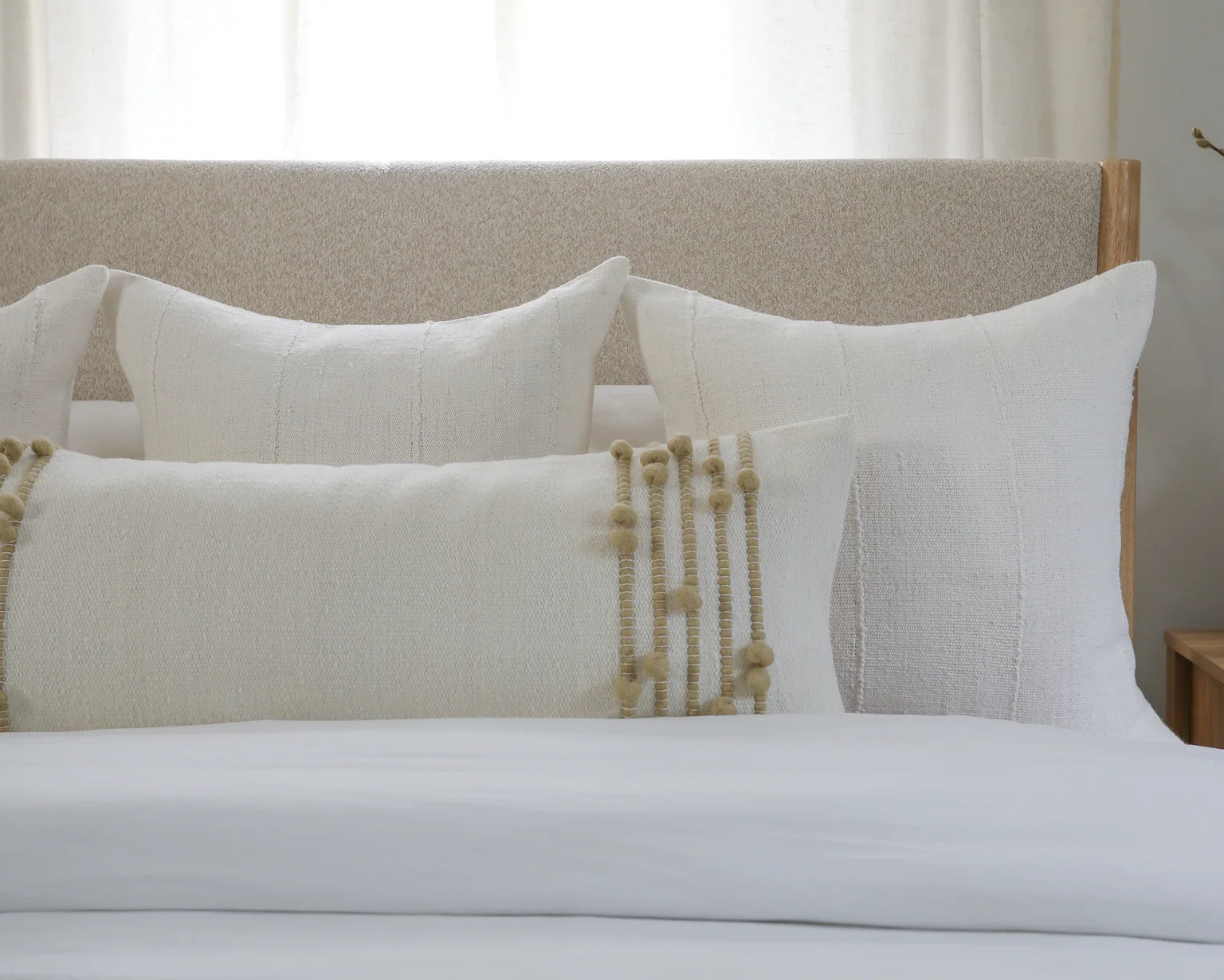Faryll, Large Lumbar Wool Pillow - Image 5