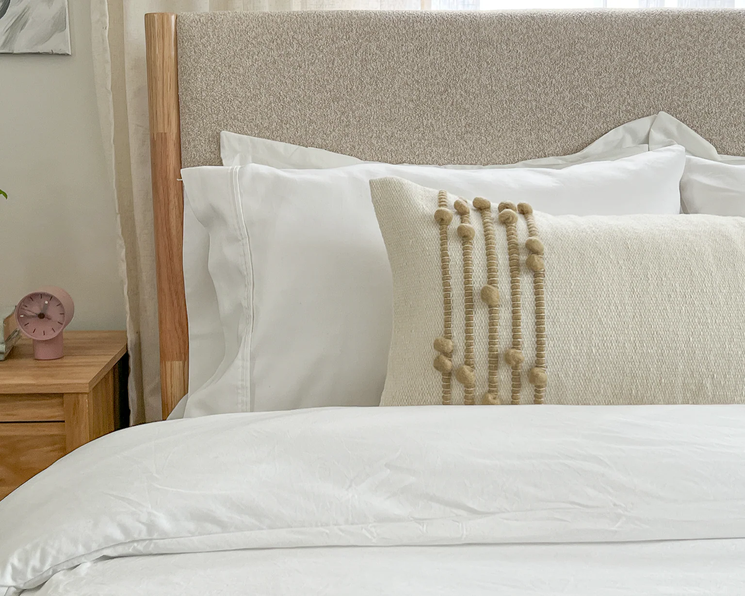 Faryll, Large Lumbar Wool Pillow - Image 9
