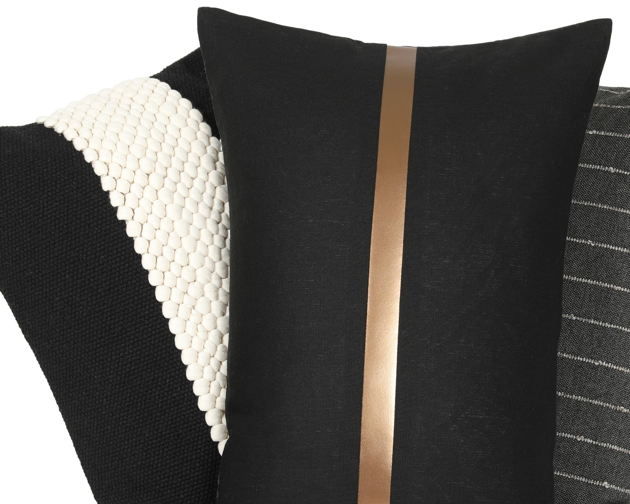 Houston Black, 14"x36" Large Lumbar - Image 3