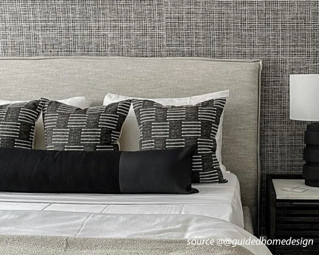 Indi, Linen + Faux Leather, Long Lumbar - Image 7