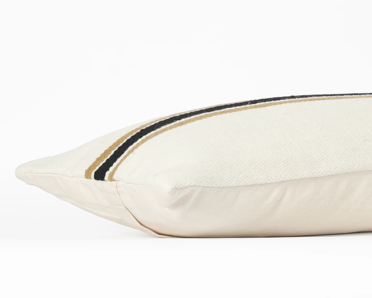 Montague, Large Lumbar Wool Pillow - Image 3