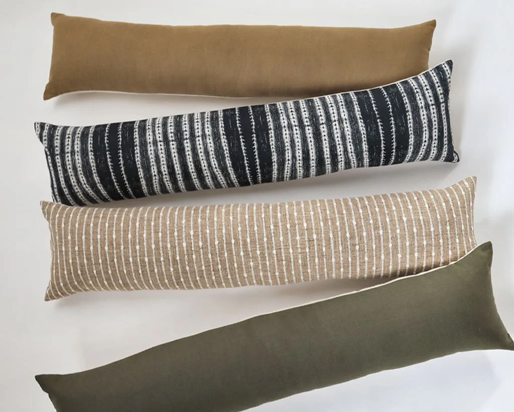 Isla, Ochre Linen, Long Lumbar - Image 6
